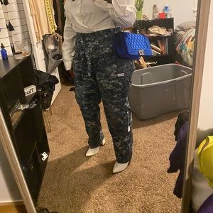 Large multi colored vintage fatigue pants